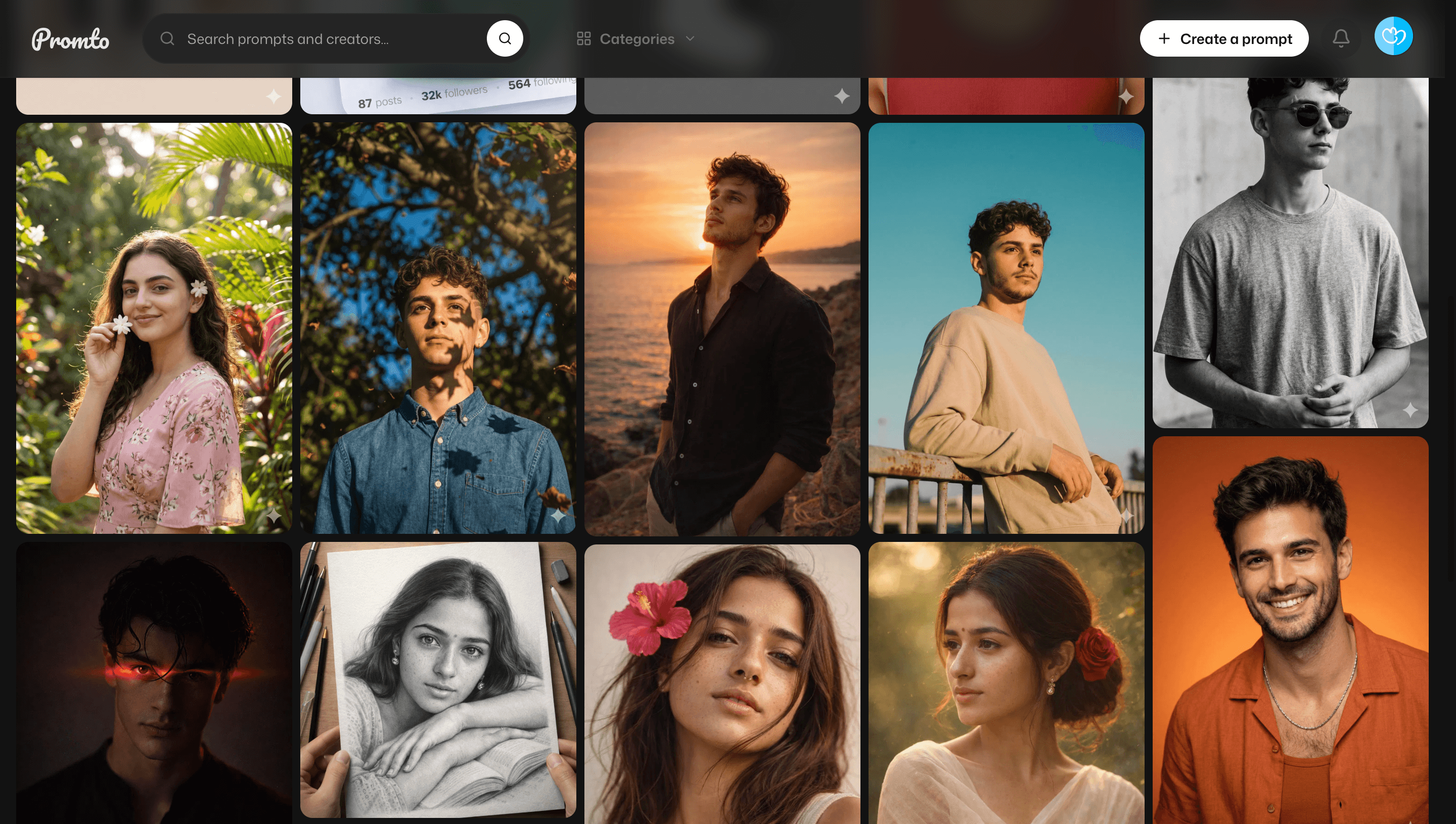 Promto | Social Network for AI Prompts screenshot 1