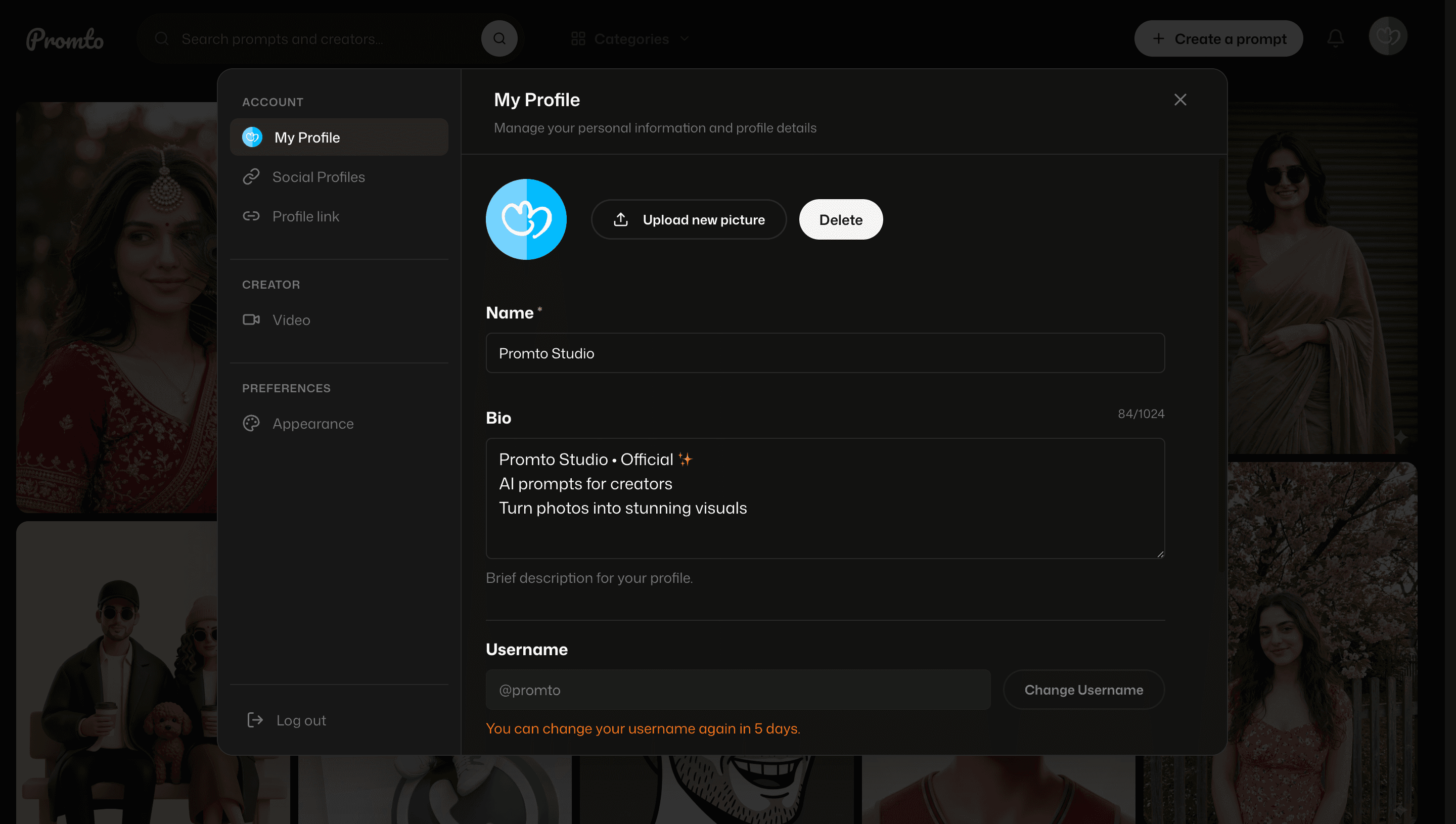 Promto | Social Network for AI Prompts screenshot 4